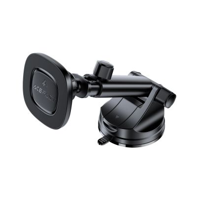 Acefast D47 Magnetische Armaturenbretthalterung mit kabellosem Ladegerät - Schwarz
