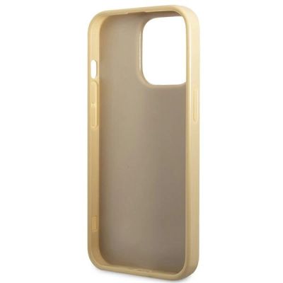 7. Guess Glitter Script Case für iPhone 14 Pro - Gold