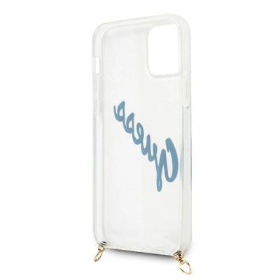 6. Guess GUHCP12SCRTVSBL iPhone 12 mini 5.4" blau/blau Hardcase Script Vintage