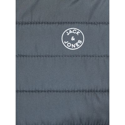 3. Jack&Jones JJEMULTI Steppjacke 12182242 Grau melang/Eingesetzter Saum