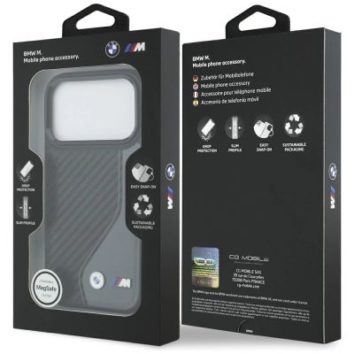8. BMW M Carbon Logo MagSafe Hülle für iPhone 17 Pro - Graphit