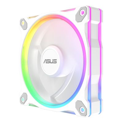 9. ASUS PRIME MR120 ARGB-Lüfter, weiß, 3-in-1