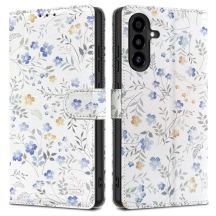 Tech-Protect Wallet Case für Samsung Galaxy A26 5G / A17 4G / 5G – Gänseblümchen mit Blättern