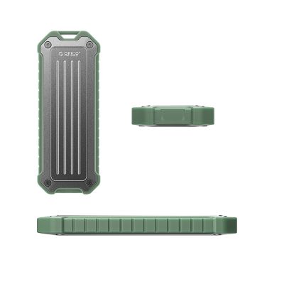 2. Orico OTPX-G2 M.2 NVMe/SATA SSD USB-C 3.2 Verstärkter Festplatteneinschub Taktisch - Grau-Grün