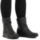 6. Rieker L7760-00 wasserdichte schwarze Damen-Ankle-Boots