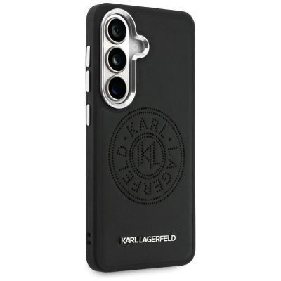 4. Karl Lagerfeld Perforierte KL MagSafe Hülle für Samsung Galaxy S26 - Schwarz