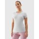 2. Elastisches, schmales, schlichtes Damen-T-Shirt 4F