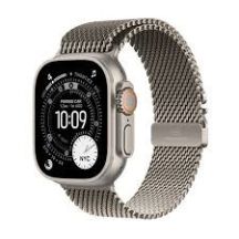 Apple Watch Ultra 3 – GPS + Cellular – 49 mm – Gehäuse aus Natur-Titan mit Armband aus Natur-Titan – Groß
