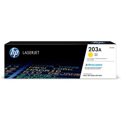 2. HP Toner Gelb HP 203A, HP203A=CF542A, 1300 Seiten