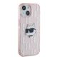 4. Karl Lagerfeld IML Choupette Head & Monogram Hülle für iPhone 14 / 15 / 13 – Rosa