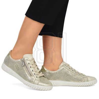 23. Rieker W RKR694 bequeme Lederschuhe, beige