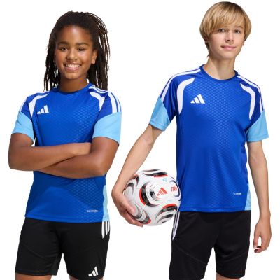 adidas Tiro 26 Wettkampf-Trainings-T-Shirt für Kinder, Blau/Hellblau KA7602