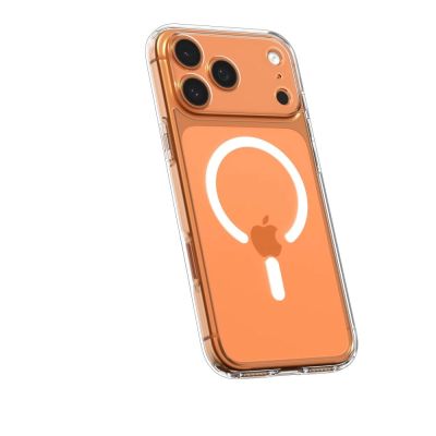 5. Spigen Ultra Hybrid MagSafe Case für iPhone 17 Pro - Klar und Weiß