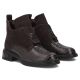 6. Damen-Lederboots in Kroko-Optik, Schokoladenbraun Filippo DBT820