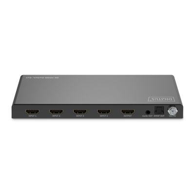 10. HDMI-Switch 4x1, 8K/60Hz (4:4:4) mit HDR, 48 Gbit/s, HDCP 2.3, Toslink/Stereo, EDID