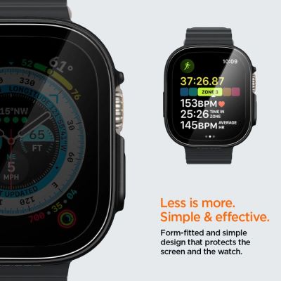 8. Spigen Thin Fit 360 Hülle für Apple Watch Ultra (49 mm) – Schwarz