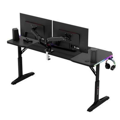 6. Huzaro Hero 4.6 RGB Schwarzer Gaming-Schreibtisch