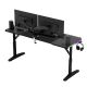 6. Huzaro Hero 4.6 RGB Schwarzer Gaming-Schreibtisch