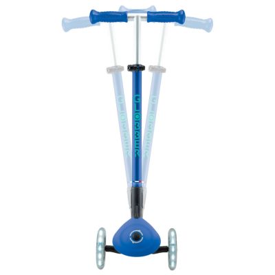 2. Globber Primo Faltbarer Kinderroller mit Lichtern, klassisch, Blau, Marineblau (Marineblau)