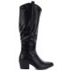 2. Schwarze Cowboystiefel mit Blockabsatz M.Daszyński SA261-6