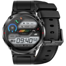 Gravity GT21-3 Smartwatch + Schwarzes Silikonarmband