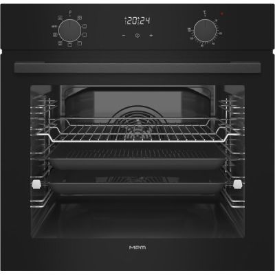 MPM MPM-63-BO-30 Elektrobackofen 63 l | Umluft | Grill | Kindersicherung | Schwarz