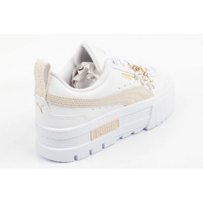 4. Puma Mayze Coquette Damen-Sneaker, weiße Plateau-Sportschuhe