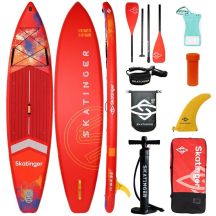 SUP-Board SKATINGER Interstellar rot 350x81x15