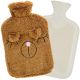2. 1,75 l Heißwasserflasche aus Gummi mit Tiermotiv – Braun