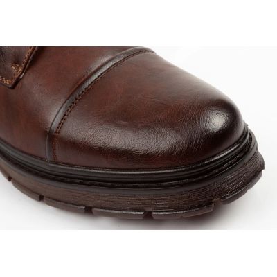 5. Wrangler Herrenschuhe Gillen Leder braune gefütterte Stiefeletten