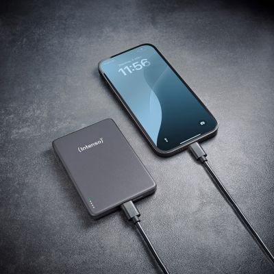 17. Intenso Magnetische kabellose Powerbank 5000 mAh Grau USB-C