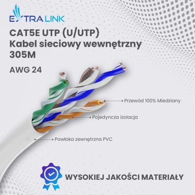 6. Extralink CAT5E UTP (U/UTP) V2 Innenkabel
