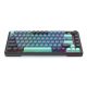 7. REDRAGON K724GBG-RGB-PRO Behemoth-Tastatur USB + RF Wireless + Bluetooth Grau, Blau