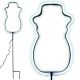 9. NEONSCHNEEMANN WEISS 81 LED BATTERIEBETRIEBEN 14,5x96CM LUCA