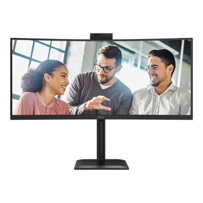28. AOC Monitor 86,3 cm (34") CU34E4CW 21:09 2xHDMI+DP+USB-C+Webcam Curv.
