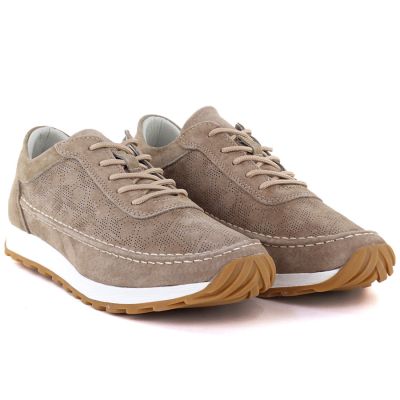 4. Damenschuhe aus hellbraunem Wildleder, Sergio Leone SP001