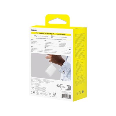 5. Baseus PicoGo 10000mAh 45W Powerbank mit integriertem Kabel und Display - Weiß