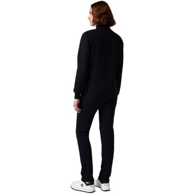 3. Champion Damen-Trainingsanzug mit durchgehendem Reißverschluss, Schwarz, 118289 KK001