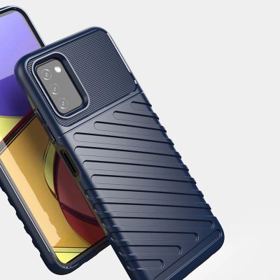 10. Thunder Case Flexibel Robuste Panzer Handyhülle TPU Schutzhülle für Samsung Galaxy A03s schwarz