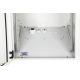 54. Digitus 19" 12U 600x600 Wand-Netzwerkschrank, Volltür, grau, ungeteilt, montiert, IP55, 100 kg