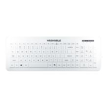 Man & Machine Very Cool Flat medizinische USB-Tastatur, QWERTY, US-International, Weiß