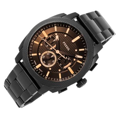 2. FOSSIL Machine FS6097 Herrenuhr + Box