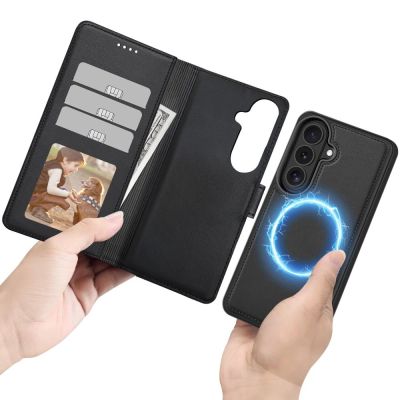 4. Tech-Protect Wallet MagSafe Hülle für Samsung Galaxy S26 – Mattschwarz