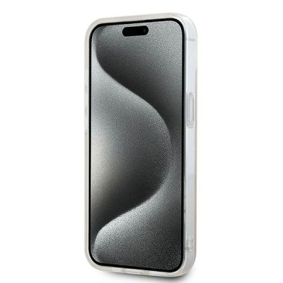 5. DKNY IML Checkered Mono Pattern & Printed Stripes MagSafe-Hülle für iPhone 15 / 14 / 13 – Rosa