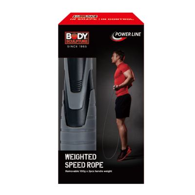 21. Speed-Springseil mit 2 x 100g Gewichten BK 256