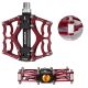 5. Rockbros JT201012LR 2010-12L Aluminium-Plattformpedale für Fahrräder – Rot