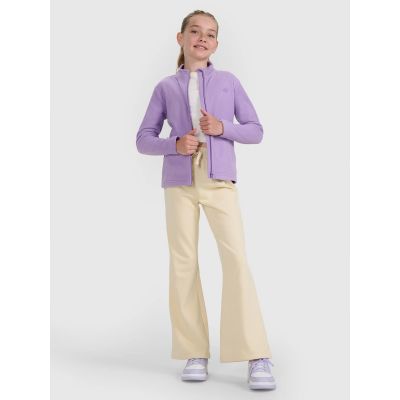 6. Mädchen-Slim-Fleecejacke mit Stehkragen 4F 4FJRAW25TFLEF434-51S