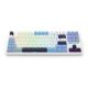 4. REDRAGON K728WBB-RGB-PRO Antonium Pro Tastatur USB + RF Wireless + Bluetooth Weiß, Blau