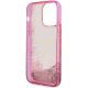 7. Guess GUHCP14LLC4PSGP iPhone 14 Pro 6.1" pink/pink Hardcase Liquid Glitter 4G Transculent
