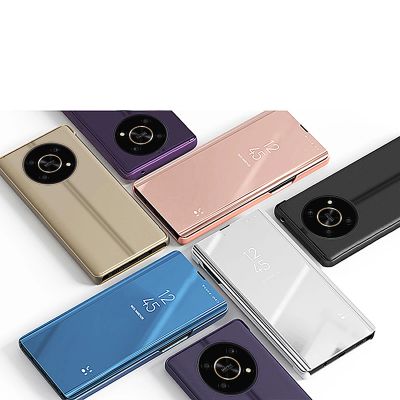 5. Clear View Case Hülle für Honor X9 / X9 5G / X30 / Magic4 Lite Flipcover schwarz